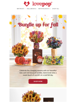 Lovepop - NEW | Fall Card & Bouquet Bundles