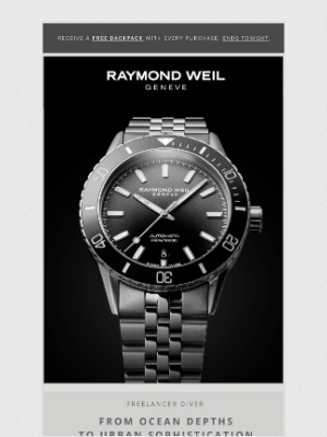 RAYMOND WEIL Genève - From Ocean Energy to Urban Sophistication