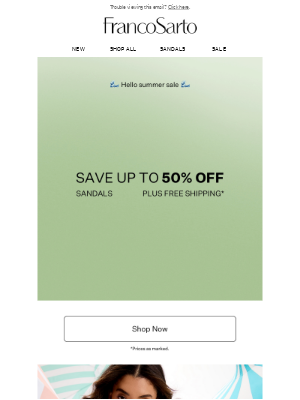 Franco Sarto - Save Up to 50% Off Sandals + Taziana: everyone's favorite espadrille 💚💛