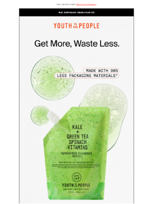 Youth to the People - Refill + Reuse Your Superfood Cleanser