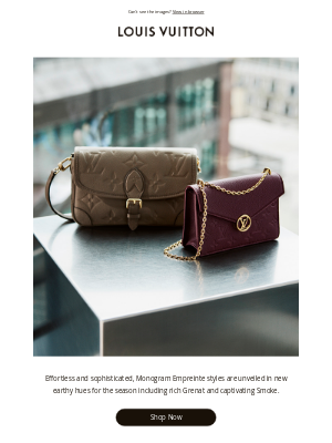 Louis Vuitton - Pre-Order Now: Monogram Empreinte In New Colorways