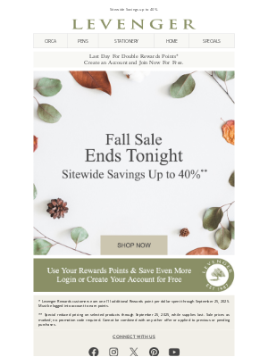 Levenger - Last Chance. Sale Ends Tonight.