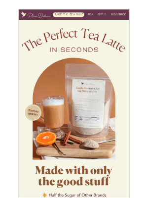 Plum Deluxe - The Perfect Tea Latte in Seconds....