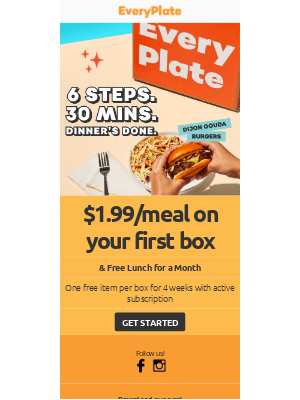EveryPlate - We'll plan lunch + dinner 👌