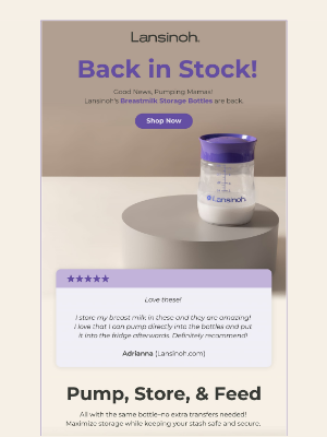Lansinoh - Ready to restock? Your favorite item is back 💜