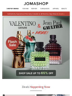 Jomashop - VALENTINO & JEAN PAUL GAULTIER | Price Drop!