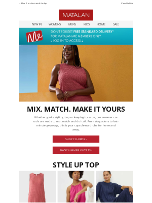 Matalan (United Kingdom) - Mix & Match ☀️ with 20% off online