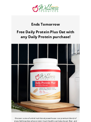 Wellness Resources - Ends Tomorrow! Buy 1, Get 1 Bioactive Protein