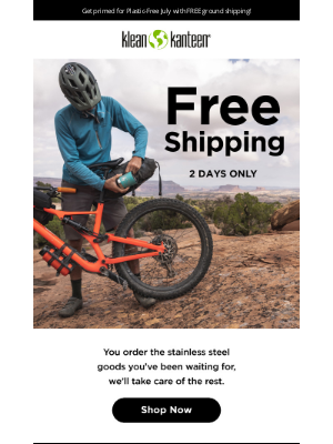 Klean Kanteen - FREE Shipping! 2 Days Only.