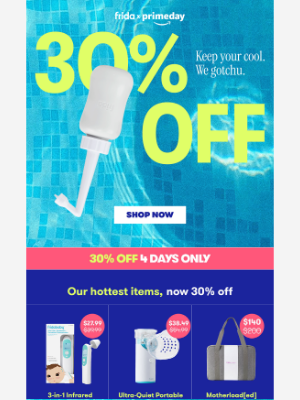 30% OFF STARTS NOW