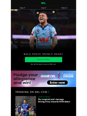 NRL - National Rugby League - Front-Row Fury: Leniu Challenges Maroons to Bring It On 💪