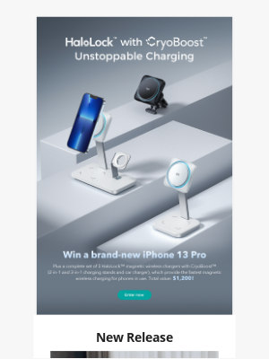 ESR - <Giveaway> iPhone 13 Pro and CryoBoost™ chargers $1,200-value giveaway