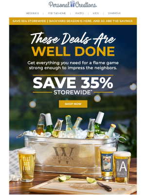 Personal Creations - 🌭 Save 35% 🍔 Good Food. Great Friends. Even Better Deals.
