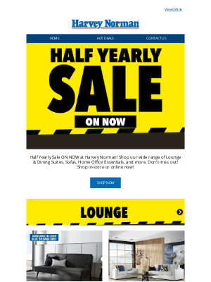 Harvey Norman (New Zealand) - Huge Furniture Deals from $99!