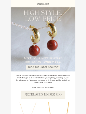Dogeared - Your new favorite jewelry? Under $50.
