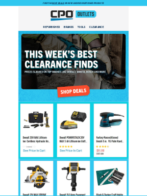 CPO Outlets - Your Weekly Sale Round-Up: Steep Discounts, Limited Stock!