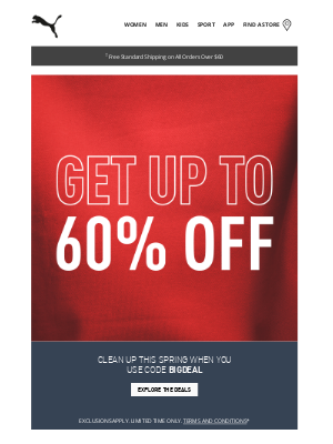 PUMA USA - Happening Now: Up to 60% Off