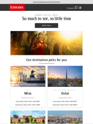 Emirates Holidays - You still have time for fun under the sun