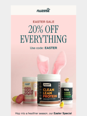 Nuzest (New Zealand) - 🐣 Celebrate With 20% Off
