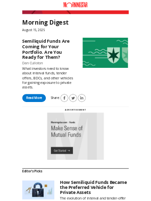 Morningstar - Semiliquid Funds Are Coming for Your Portfolio. Are You Ready for Them?