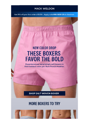 NEW: Our boldest boxers yet.