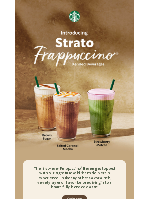 Starbucks - New: Strato™ Frappuccino® 🤩