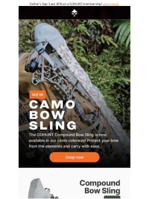 goHUNT - Now in Camo: Our Best-Selling Bow Sling