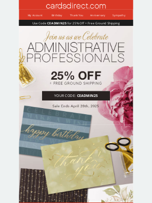 CardsDirect - LAST Day to Save 25% & Get Free Shipping on Any Order!