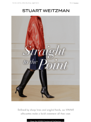 Stuart Weitzman - Know Your Angles: All About the VINNIE Sculptural Collection