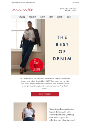 Matalan (United Kingdom) - Denim approved by Red's stylists