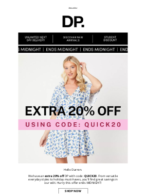 Dorothy Perkins (United Kingdom) - Extra 20% off code inside.. be quick