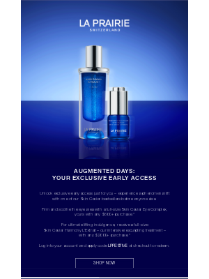 La Prairie - Early Access: Augmented Days are here