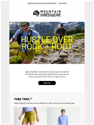 Mountain Hardwear - Cruising terrain, crushing goals.