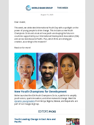 World Bank - 5 young changemakers you should know