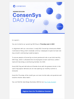 ConsenSys - [Webinar Invitation] ConsenSys DAO Day - June 2023