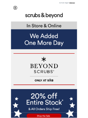 Scrubs & Beyond - Extended: 20% off Beyond Scrubs