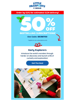 Little Passports, Inc. - 😍 Save up to 50% on the Gift of Hands-On Adventure! 😍