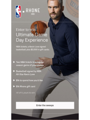 Rhone - Enter to win the Ultimate Game Day Experience