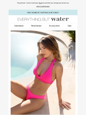 Everything But Water - Pretty in pink—this suit steals the scene