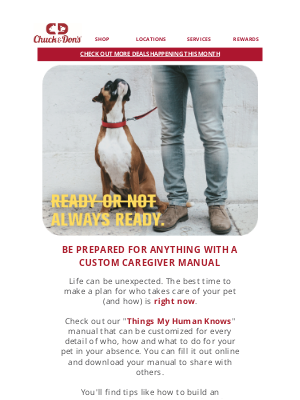 Kriser’s Natural Pet - Everything your pet sitter needs to know...