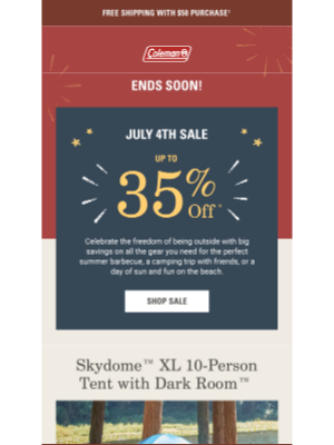 Coleman Company - Up to 35% Off: 4th of July Sale Ends Soon