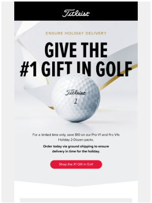 Titleist - Give the #1 Gift in Golf | Order Today for 12/24 Delivery