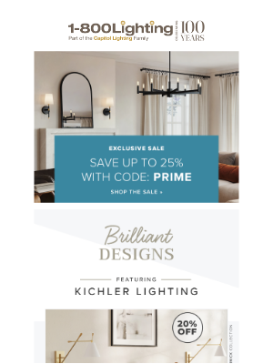 Capitol Lighting's 1800lighting - Brilliant Designs by Kichler ✨ On Trend + On Sale!