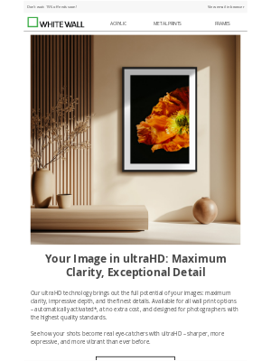 WhiteWall - ultraHD: Maximum sharpness for your photos – free!