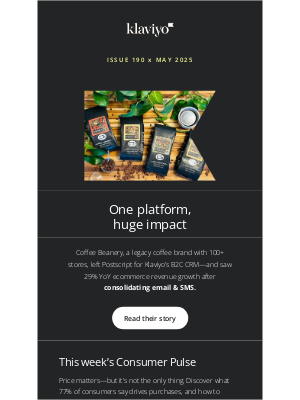 Klaviyo - What helped Coffee Beanery hit 65x ROI in one quarter?