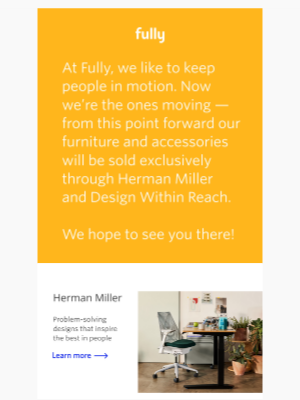 Fully - Fully now available at Herman Miller & DWR