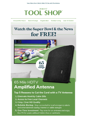 Sporty’s Pilot Shop - Top 5 Reasons to Cut the Cord - Watch the Big Game For Free