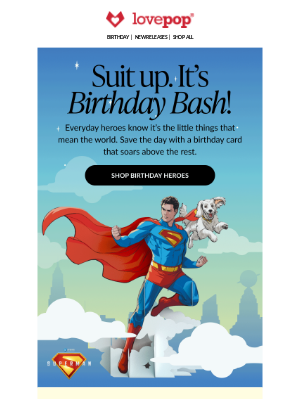 Lovepop - KAPOW! Birthday heroes are here 🦸