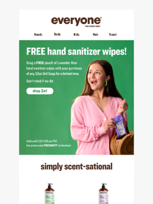 eoproducts.com - 3in1 + FREE sanitizer = score!