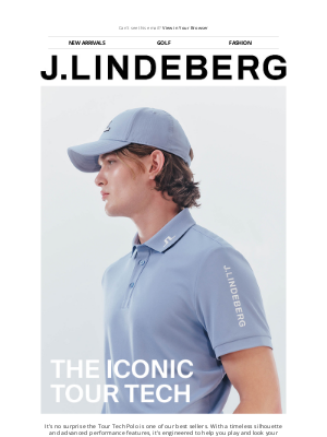 J.Lindeberg - Spotlight On | The Tour Tech Polo